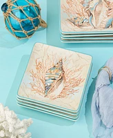 Certified International Escape to the Sea 4-Pc. Salad Plates, Service For 4
