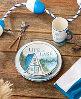 Certified International Wake At The Lake 4-Pc. Salad Plates, Service For 4