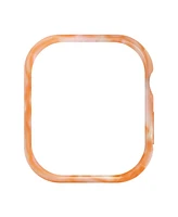 Anne Klein Women's Peach Marbleized Acetate Protective Band Case for Apple Watch 41mm