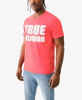 True Religion Men's Short Sleeve High Density Logo T-Shirt