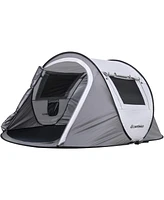 EchoSmile Camping Instant Tent, 2 Person Pop Up Water Resistant Dome Easy Setup for Hiking and Outdoor, Portable Tent with Carry B