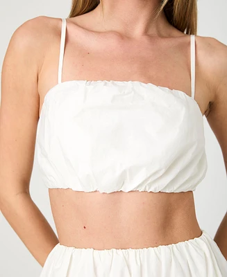 French Connection Women's Nomi Cotton Crop Top