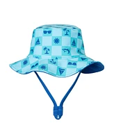 Andy & Evan Baby Boys Beach Theme Swim Romper w/Hat