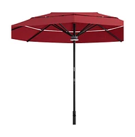 Sunbrella Octagonal Lighted Smart Market Patio Umbrella – Outdoor Shade with Led Lights