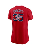 Nike Women's Garrett Crochet Red Boston Sox Fuse Name Number T-Shirt