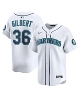 Nike Men's Logan Gilbert White Seattle Mariners Alternate Limited Player Jersey
