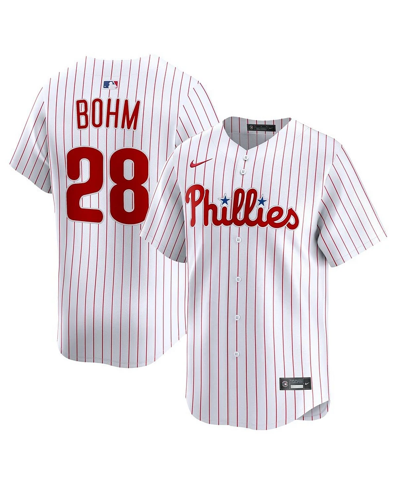 Nike Men's Alec Bohm White Philadelphia Phillies Alternate Limited Player Jersey
