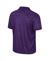Colosseum Men's Purple Kansas State Wildcats Sublimated Golf Polo Shirt