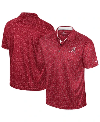 Colosseum Men's Crimson Alabama Tide Sublimated Golf Polo Shirt