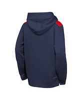 Nike Big Boys and Girls Navy Atlanta Braves Authentic Collection Performance Pullover Hoodie