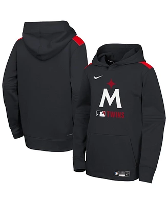 Nike Big Boys and Girls Navy Minnesota Twins Authentic Collection Performance Pullover Hoodie