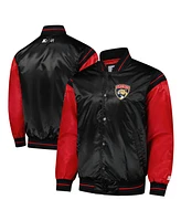 Starter Men's Black/Red Florida Panthers 2024 Nhl Global Series Full-Snap Varsity Jacket