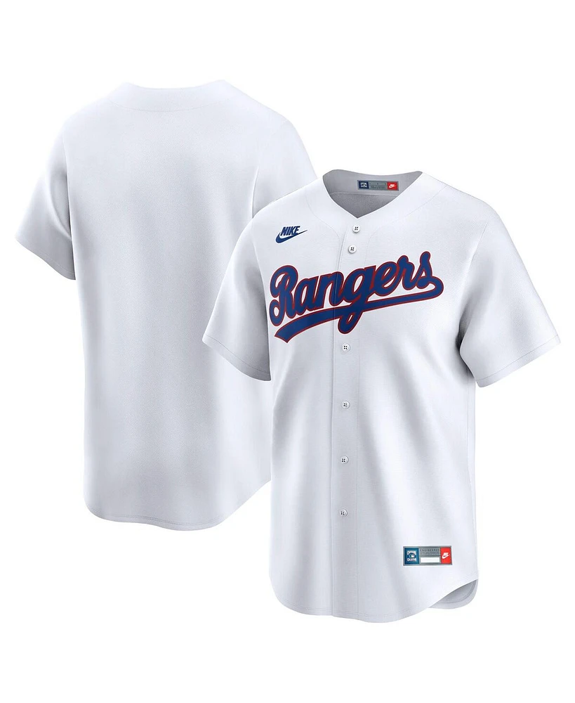 Nike Men's White Texas Rangers Throwback Cooperstown Collection Limited Jersey