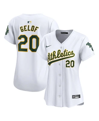 Nike Women's Zack Gelof White Athletics Home Limited Player Jersey
