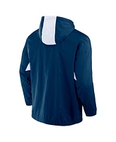 Fanatics Men's Navy San Diego Fc Free Kick Woven Quarter-Zip Hoodie Jacket