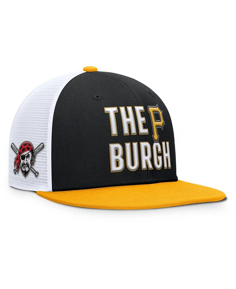 Nike Men's Black Pittsburgh Pirates Pro Trucker Snapback Hat