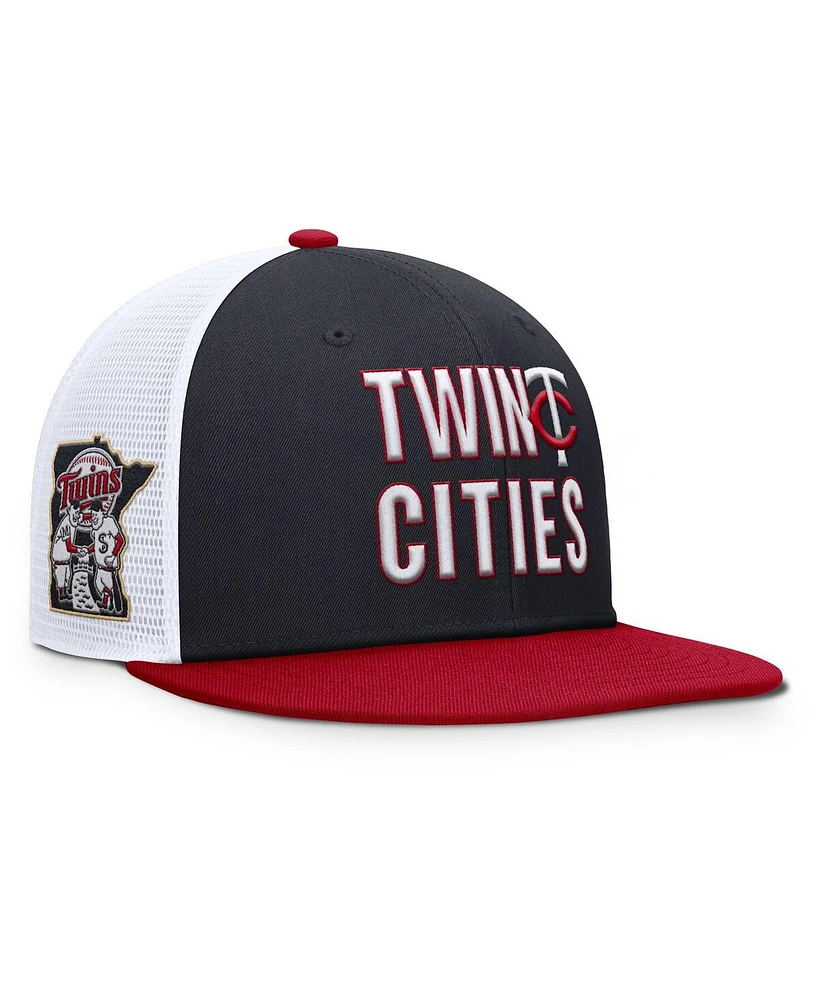 Nike Men's Navy Minnesota Twins Pro Trucker Snapback Hat