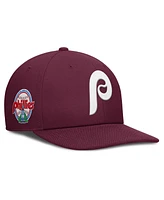 Nike Men's Burgundy Philadelphia Phillies Pro Performance Snapback Hat