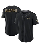 Fanatics Men's Black Lafc Injury Time Baseball Jersey
