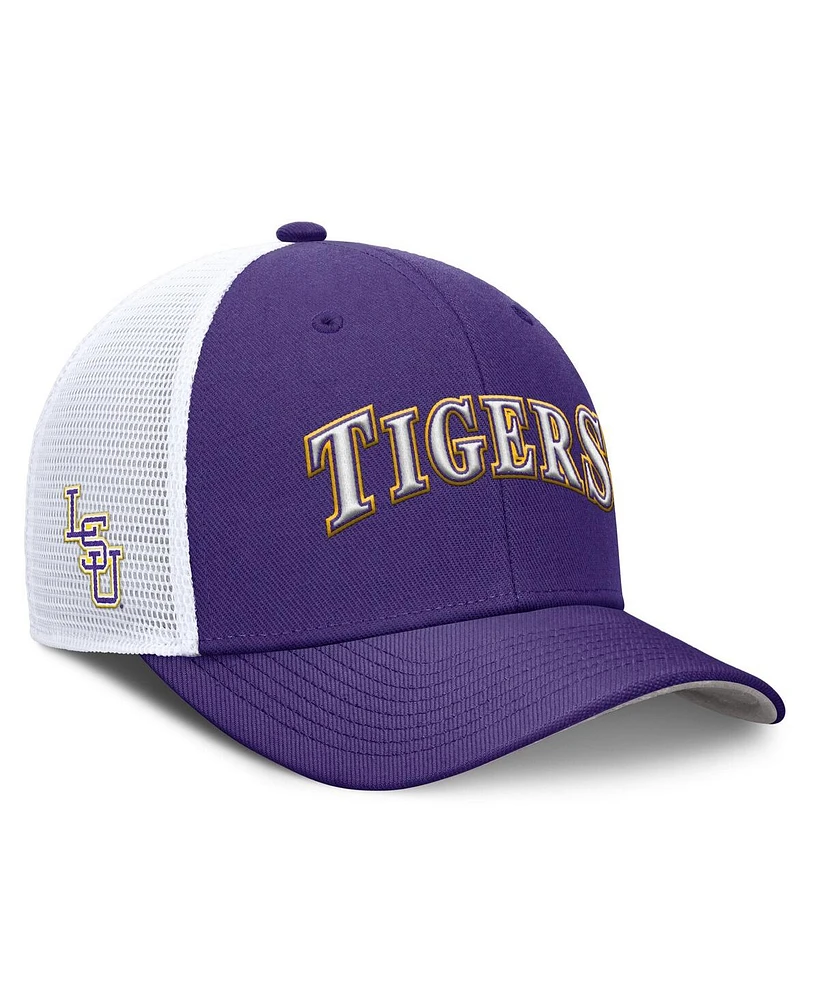 Nike Men's Purple Lsu Tigers 2025 Dugout Coaches Rise Performance Trucker Adjustable Hat