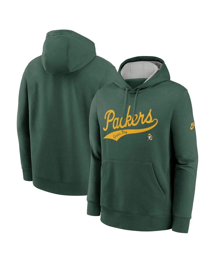 Nike Men's Green Bay Packers Rewind Club Logo Pullover Hoodie