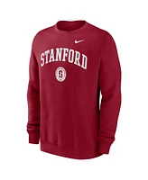 Nike Men's Cardinal Stanford Arched Seal Pullover Sweatshirt