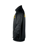 Nike Men's Black Los Angeles Lakers Courtside Pique Club Full-Zip Track Jacket