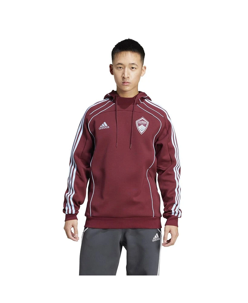 Adidas Men's Burgundy Colorado Rapids 2025 Travel Pullover Hoodie
