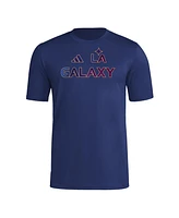 Adidas Men's Navy La Galaxy 2025 Jersey Hook Aeroready T-Shirt