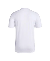 Adidas Men's White Kansas Jayhawks Locker On-Court The Fade Pregame Aeroready T-Shirt