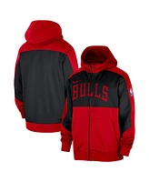 Nike Men's Red Chicago Bulls Authentic On-Court Showtime Performance Full-Zip Hooded Jacket