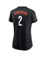 Nike Women's Gunnar Henderson Black Baltimore Orioles 2024 City Connect Fuse Player Name Number T-Shirt