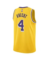 Nike Men's and Women's Dalton Knecht Gold Los Angeles Lakers Swingman Jersey