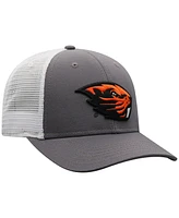 Top of the World Men's Gray/White Oregon State Beavers Victory Baseline Trucker Adjustable Hat
