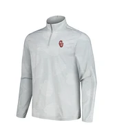Tommy Bahama Men's Gray Oklahoma Sooners Delray Frond Island Zone Half-Zip Jacket
