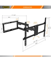 ProMounts Full Motion Indoor and Outdoor Tv Wall Mount For Tvs 32"