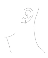 Bling Jewelry Minimalist Geometric Double Curved Bar Stud Earrings .925 Sterling Silver