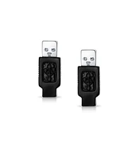 Bling Jewelry Computer Geek Tech Usb Flash Drive Black Cufflinks Executive Graduation Gift Bullet Hinge Back Black Silver Tone Stainless Steel