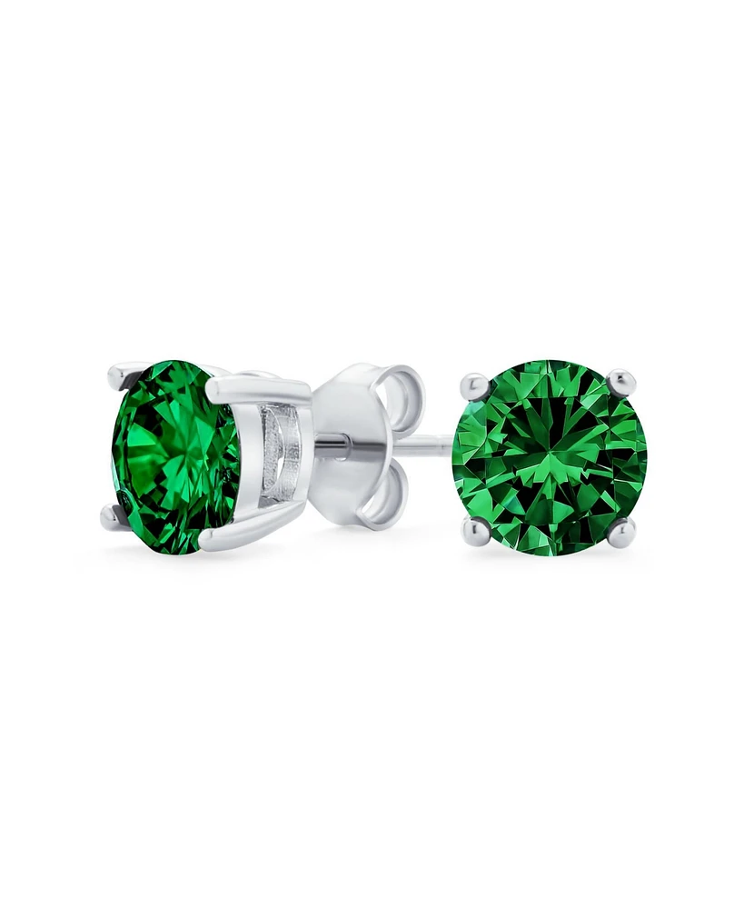 Bling Jewelry 1CTW Round Cubic Zirconia Solitaire Cz Stud Earrings