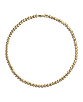 Bling Jewelry Classic Simple 6MM Round Bead Strand Necklace Gold 16 Inch
