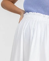 Pietro Brunelli Maternity Poplin Hidden Pocket Midi Olivia Skirt