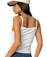Edikted Women's Harpa Gingham Bow Tank Top