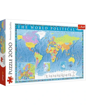 Trefl Red 2000 Piece Puzzle - Political map of the world