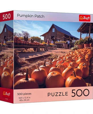 Trefl Red 500 Piece Puzzle - Halloween - Pumpkin Patch