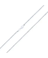Bling Jewelry 040 Gauge .925 Sterling Silver Rope Chain Necklace 16 18 20 24 Inch