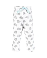 Hudson Baby Boys Unisex Cotton Pants and Leggings, Painted Gray Elephant