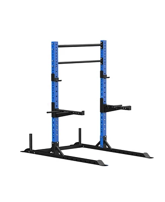 1200 lbs Commercial Power Squat Rack Weightlifting Bench Press Barbell Rack Strength