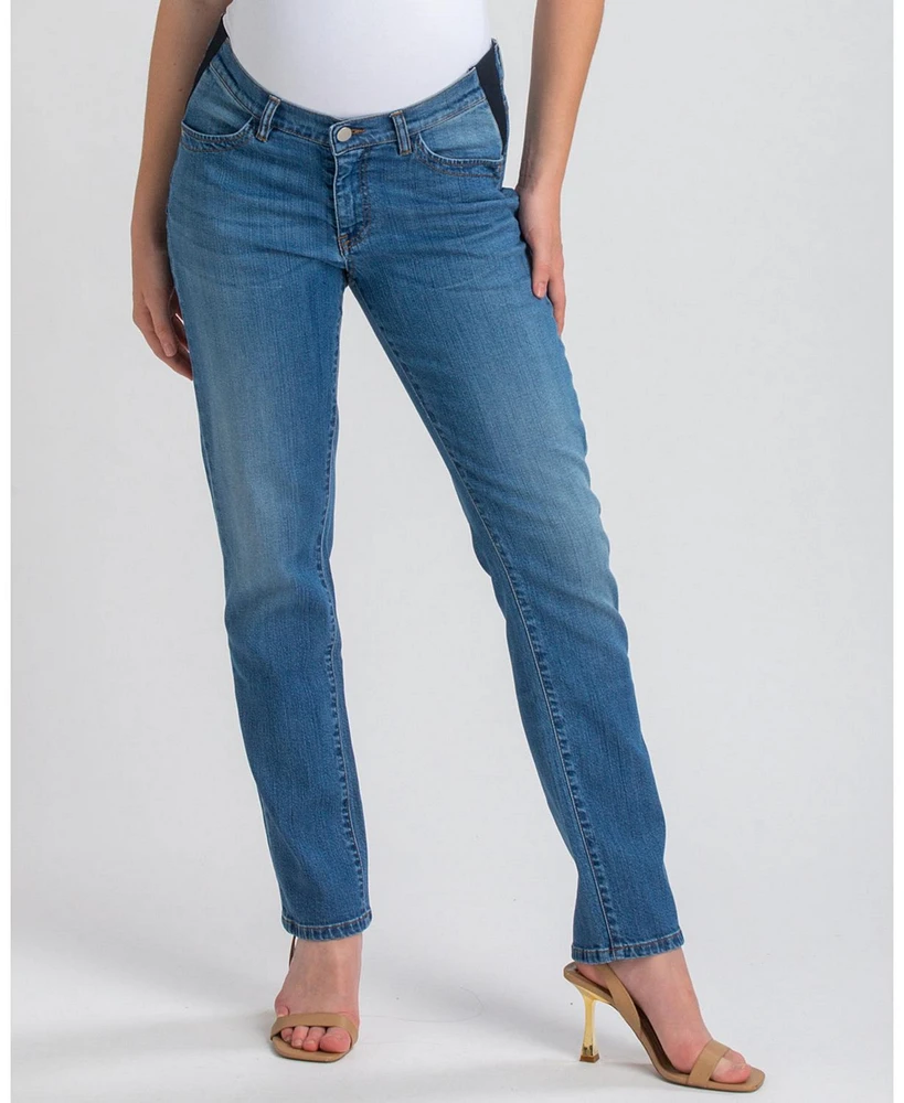 Pietro Brunelli Maternity Loose Fit & Elastic Waist Boyfriend Jeans
