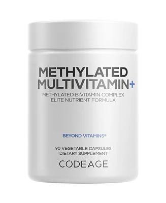 Codeage Methylated Multivitamin Supplement - B-Vitamin, Vitamins A, C, D, E, K2, B12 Methylcobalamin - L-Methylfolate