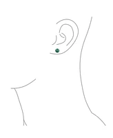 Bling Jewelry Set of 3 Natural Stones Ball Stud Earrings Sterling Silver 8MM